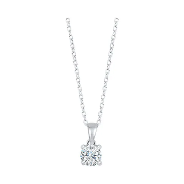 14KT White Gold & Diamond Classic Book Neckwear Pendant  - 1/2 ctw