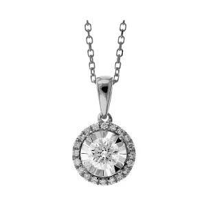 14KT White Gold & Diamond Classic Book Neckwear Pendant  - 1/3 ctw