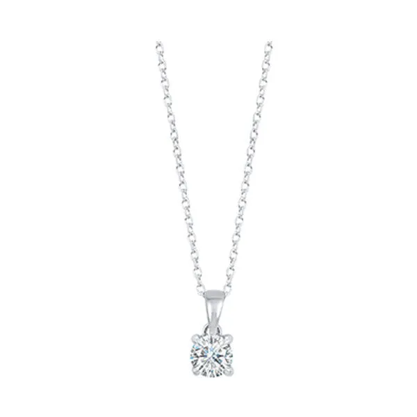 14KT White Gold & Diamond Classic Book Neckwear Pendant  - 3/4 ctw