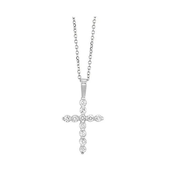 14KT White Gold & Diamond Stunning Neckwear Pendant  - 1/10 ctw