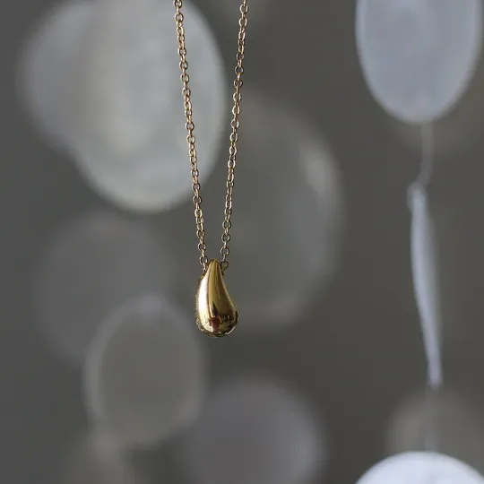 18K Gold-Filled Waterdrop Necklace