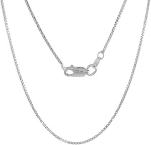 18" 1.1mm Box Chain Necklace