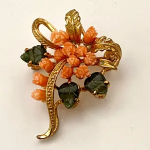 1950s Floral Bouquet Brooch