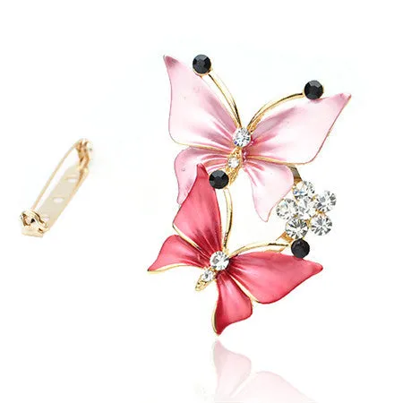 2016Skeins  type restoring ancient ways is popular in Europe and America butterfly crystal brooch designed for wedding women