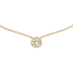 2MM Crystal Gold Ball Chain Necklace