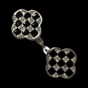 925 Sterling Silver CZ Studded Earrings - Design#09