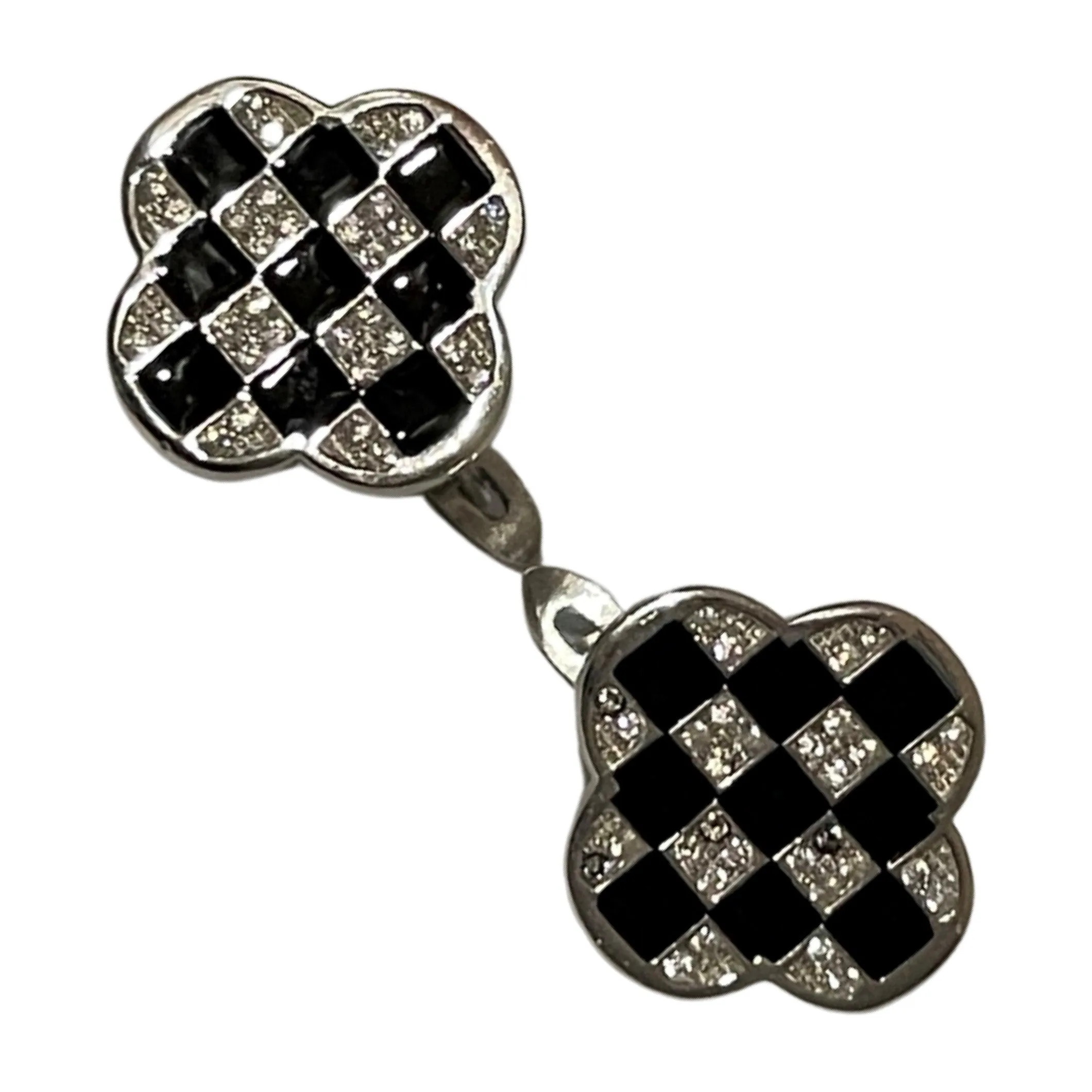 925 Sterling Silver CZ Studded Earrings - Design#09