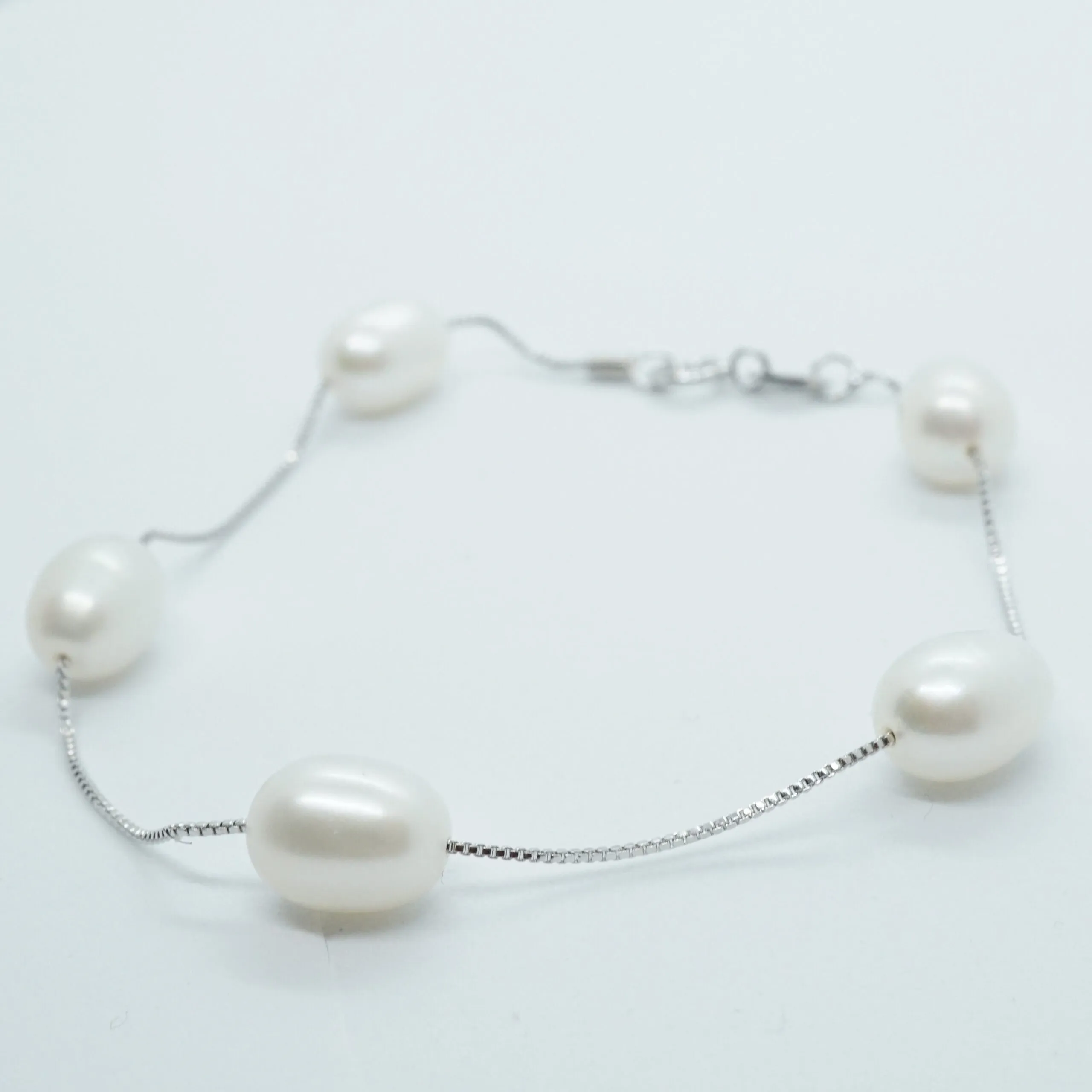 Adelina X - 925 Sterling Silver Freshwater Pearl Set