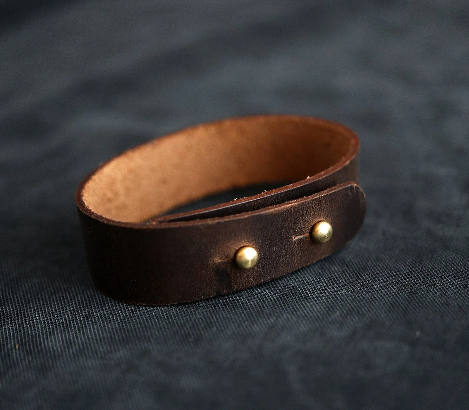 Adjustable Minimalist Leather Bracelet