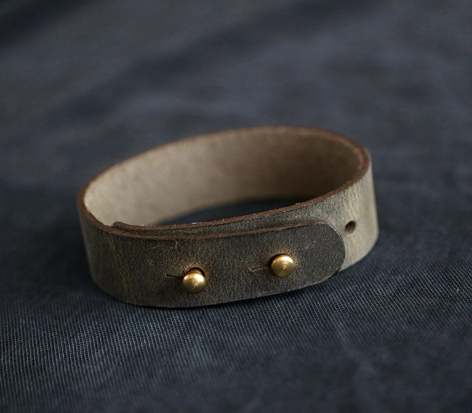 Adjustable Minimalist Leather Bracelet