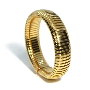 AFJ Gold Collection - Tubogas Cuff Bracelet, 18k Yellow Gold