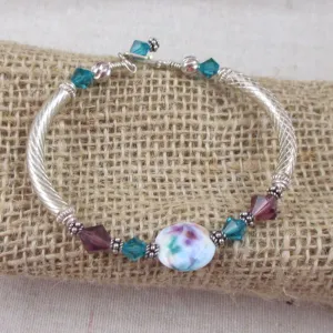 Amethyst and Turquoise Artisan  & Bangle Bracelet