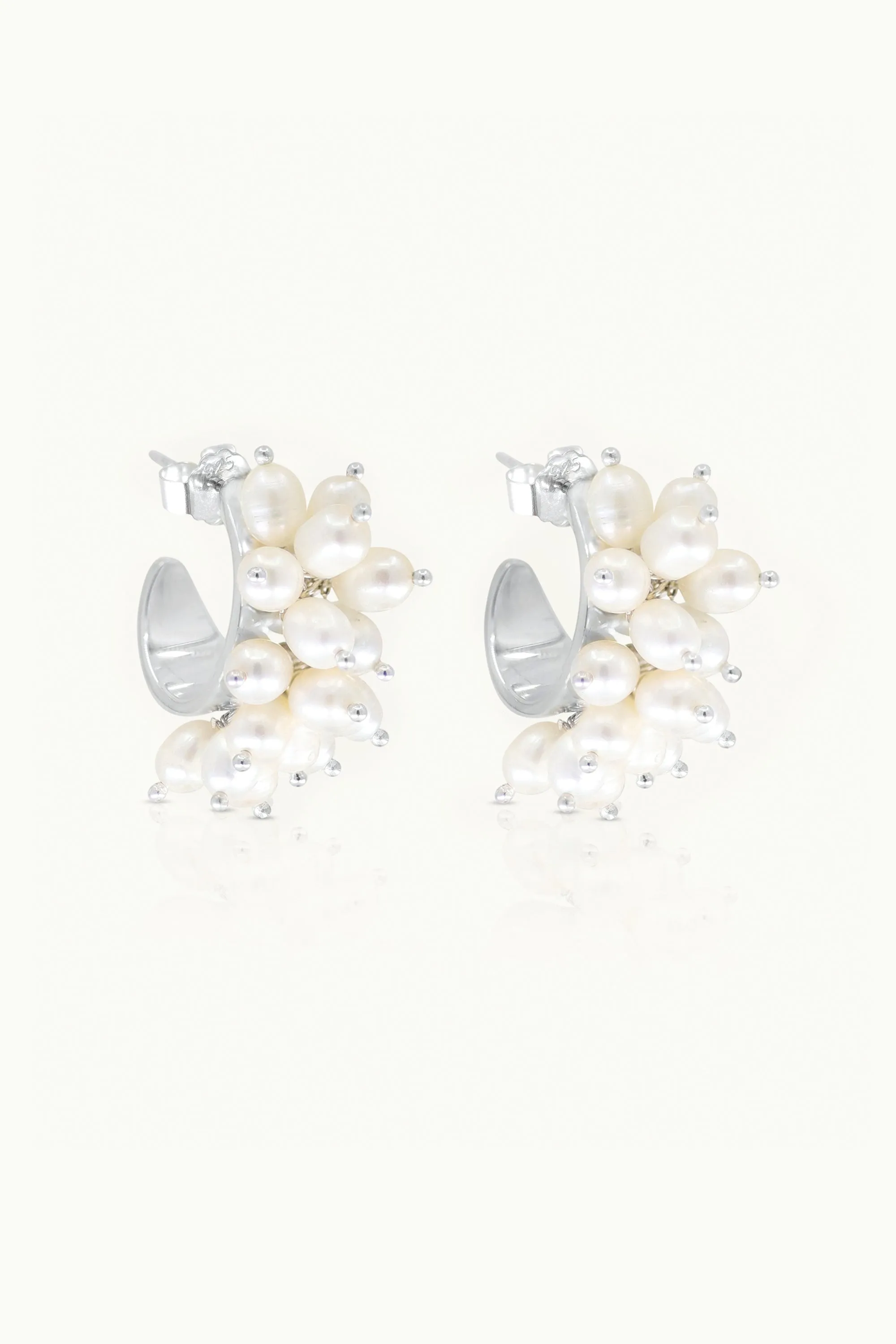 Annabel Silver Pearl Earrings