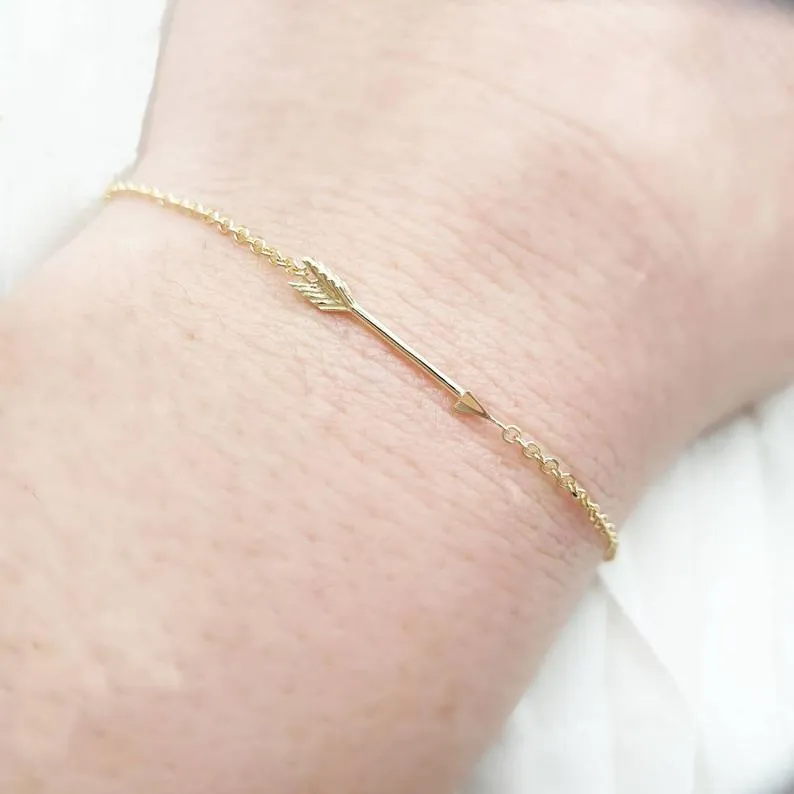 Arrow Bracelet In Solid Gold