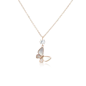 Butterfly Mother of Pearl Necklace