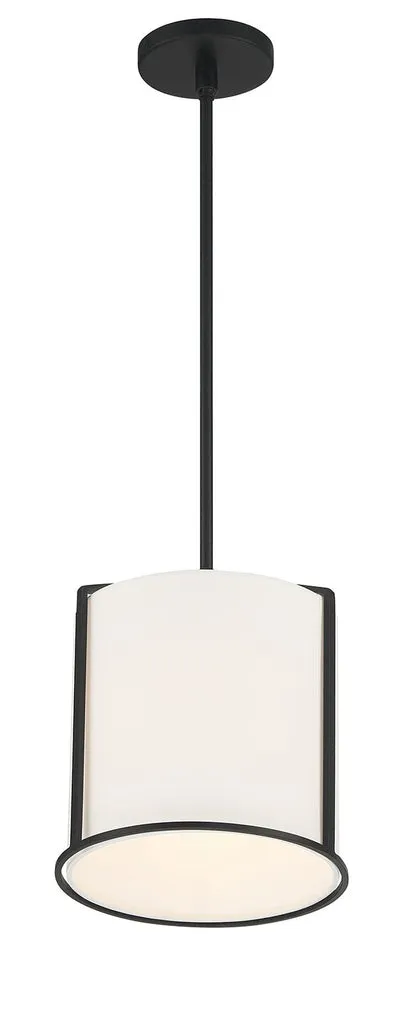 Carlyn 1 Light Black Mini Pendant