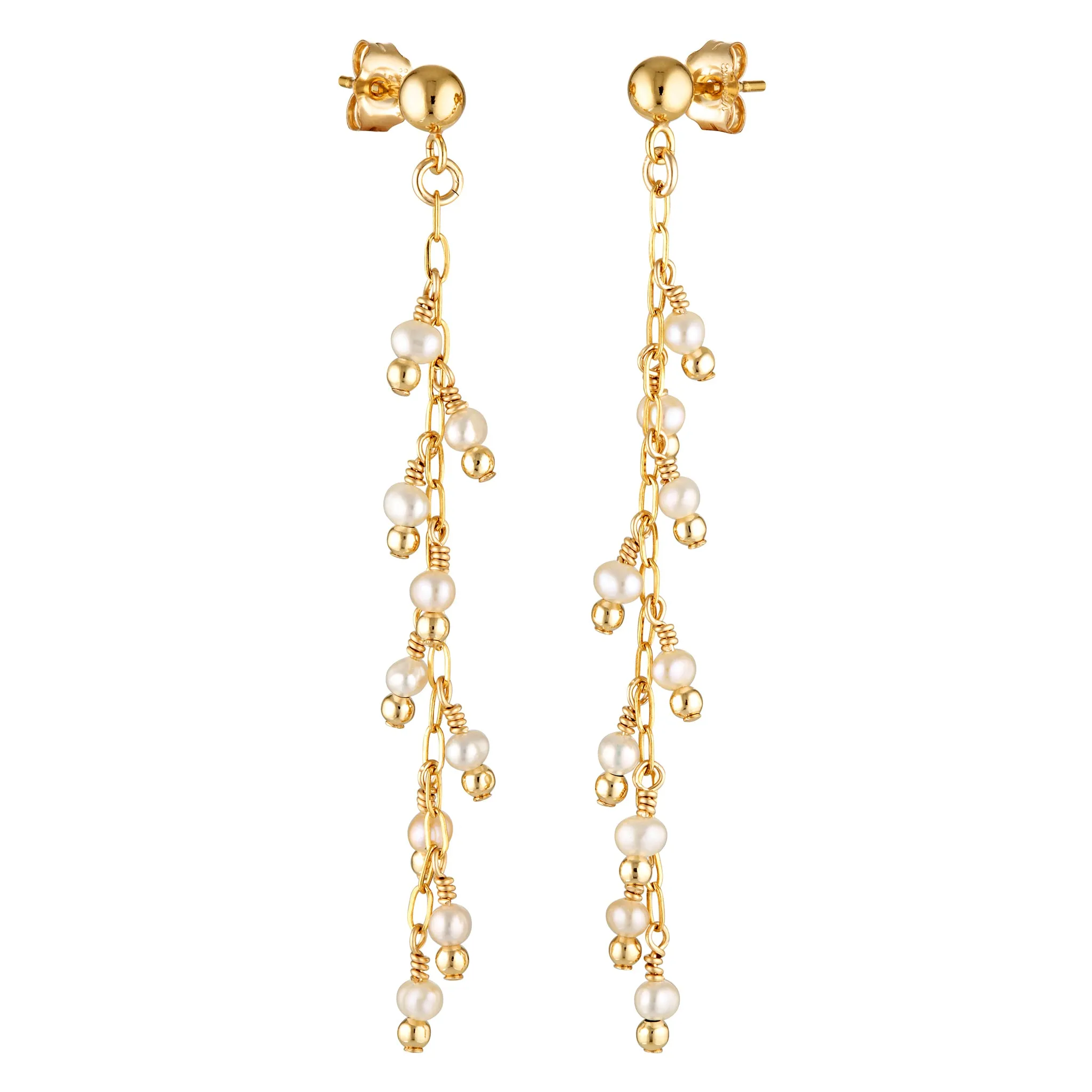 Cascade Earrings - Pearl