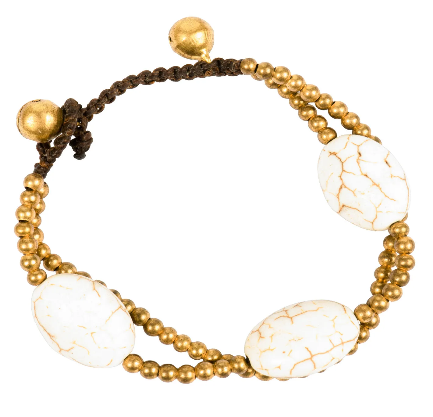 CCcollections Bohemian Bead Bracelet with Bell Fastening Multiple Variations Including Real Pearls