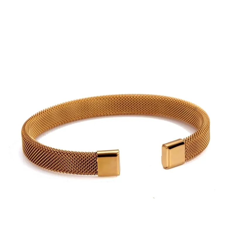 Claudio Minimalist Mesh Cuff Bracelet