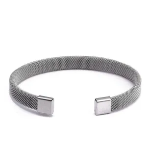 Claudio Minimalist Mesh Cuff Bracelet