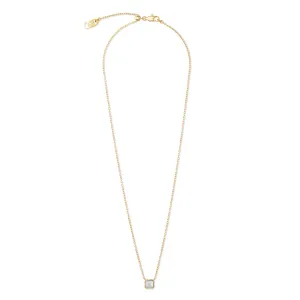 Coeur De Lion April Birthstone Gold White Quartz Necklace