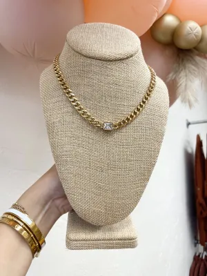 Crystal Chain Necklace