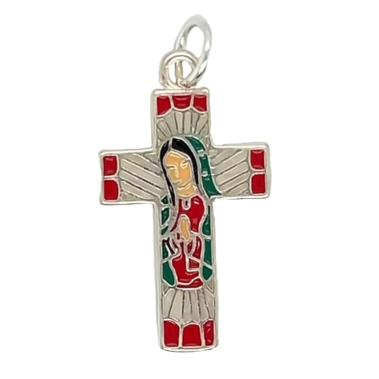 D1769 Cross Guadalupe Pendant