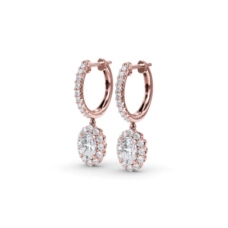 Dazzling Diamond Drop Earrings