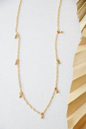 dew drops necklace { gold }