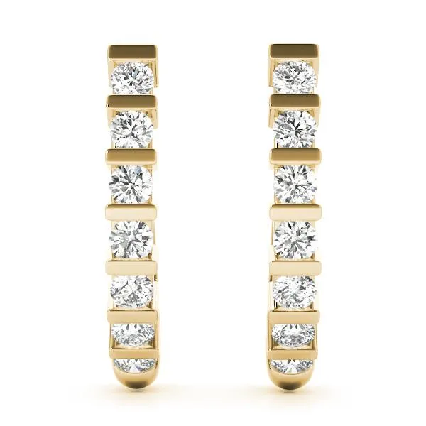 Diamond Earrings 0.70 ct tw 14kt Gold