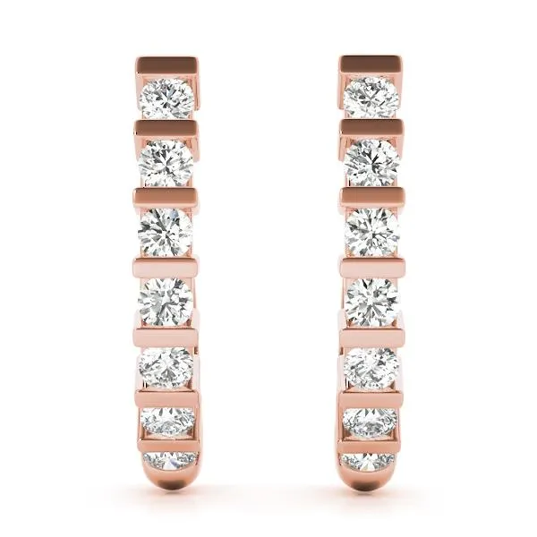 Diamond Earrings 0.70 ct tw 14kt Gold