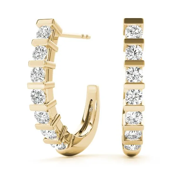 Diamond Earrings 0.70 ct tw 14kt Gold