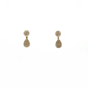 Diamond Pave Drop Earrings