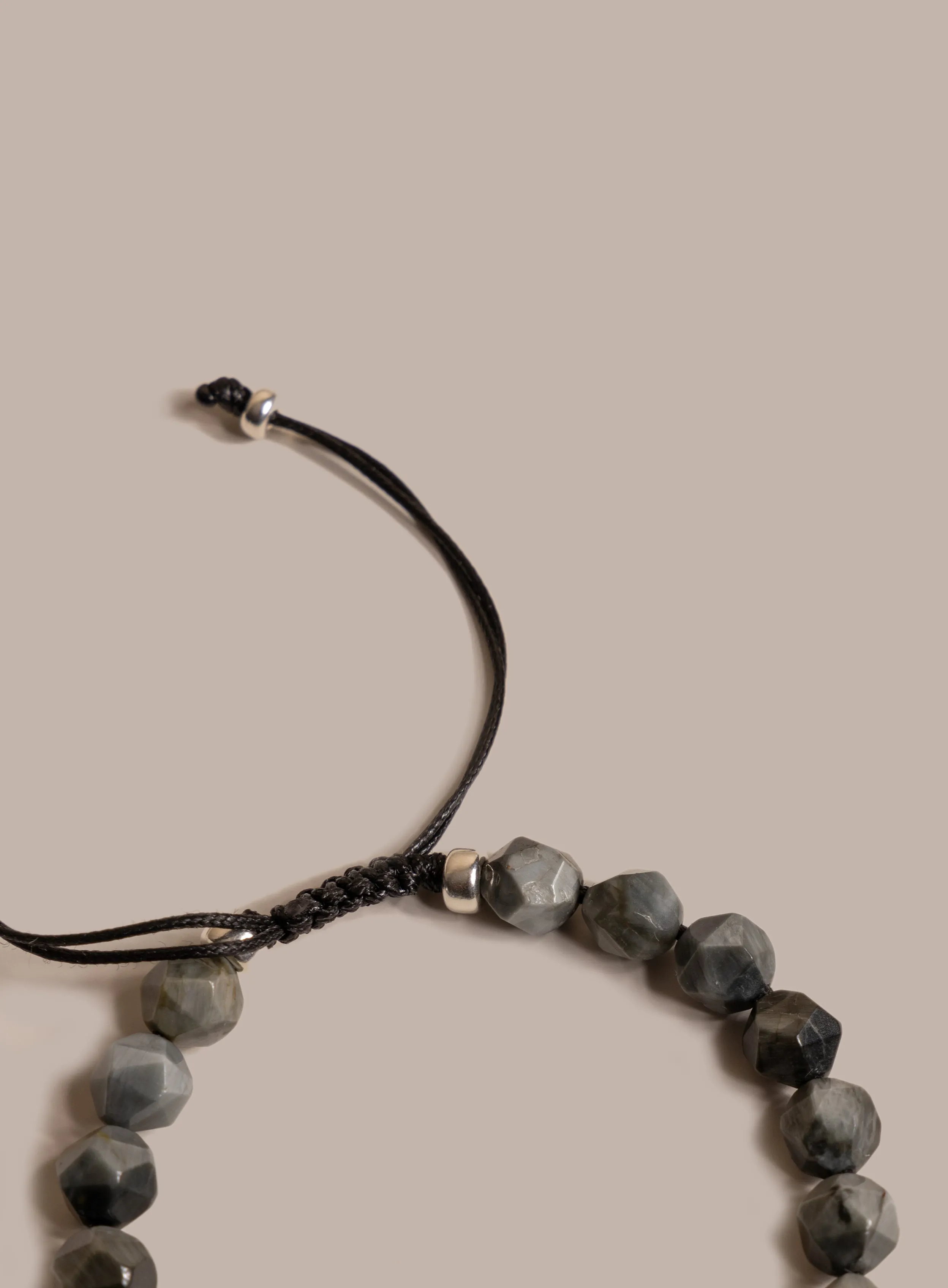 Eagle Eye Gemstone Bead Bracelet for Men