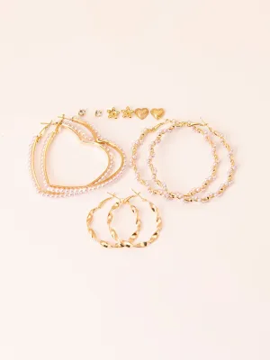 Embellished Earrings Set