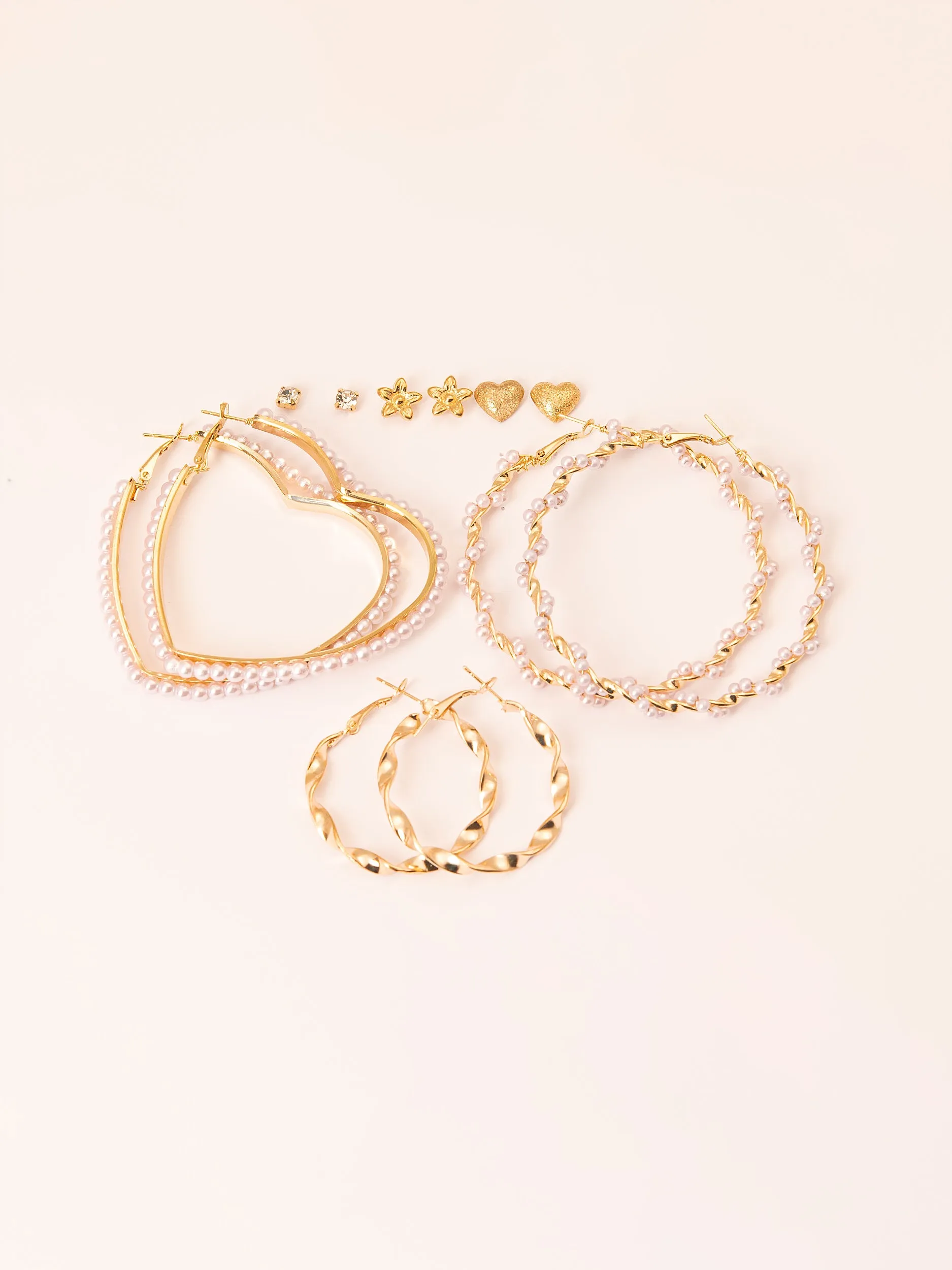 Embellished Earrings Set