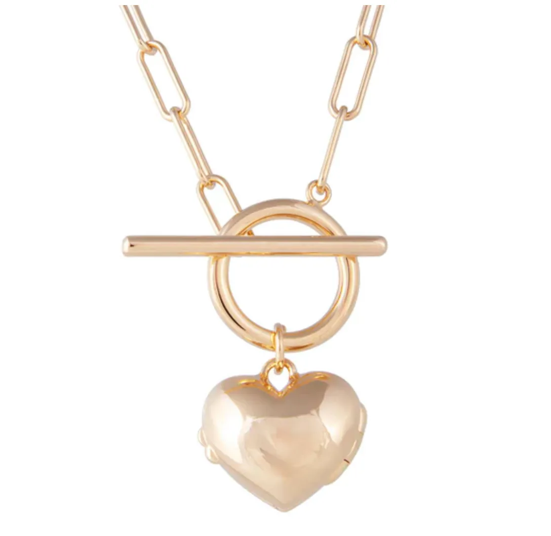 Fairley Gold Locket Necklace