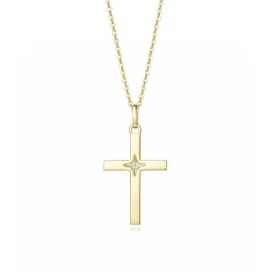 FANCIME Cross 14K Yellow Gold Necklace