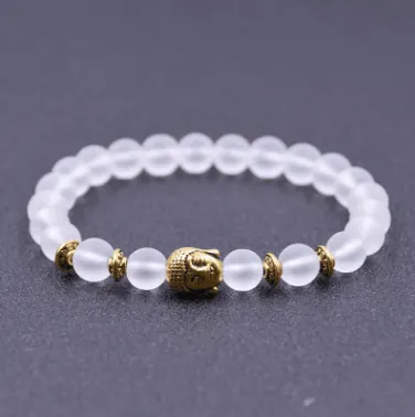 Fashion Handmade Matte Scrub Stone Bracelet