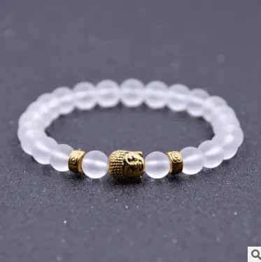 Fashion Handmade Matte Scrub Stone Bracelet