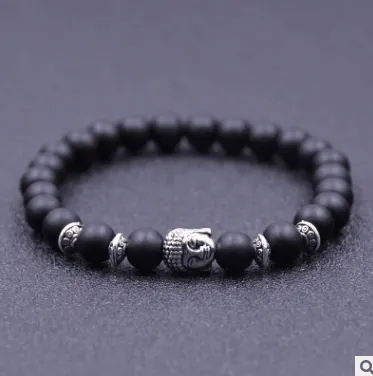 Fashion Handmade Matte Scrub Stone Bracelet