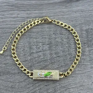 Green San Judas bracelet 022