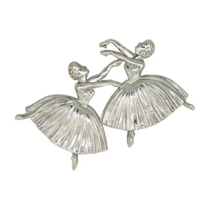 Hallmarked Silver Ballet Brooch