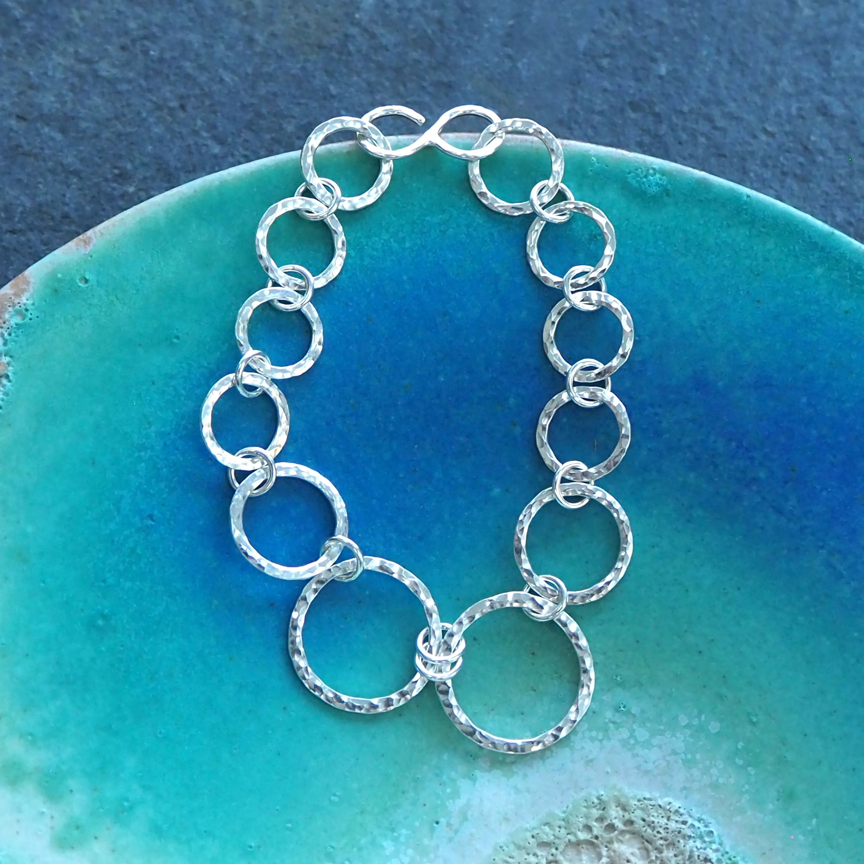 Handmade Silver Chain Bracelet - Hallmarked