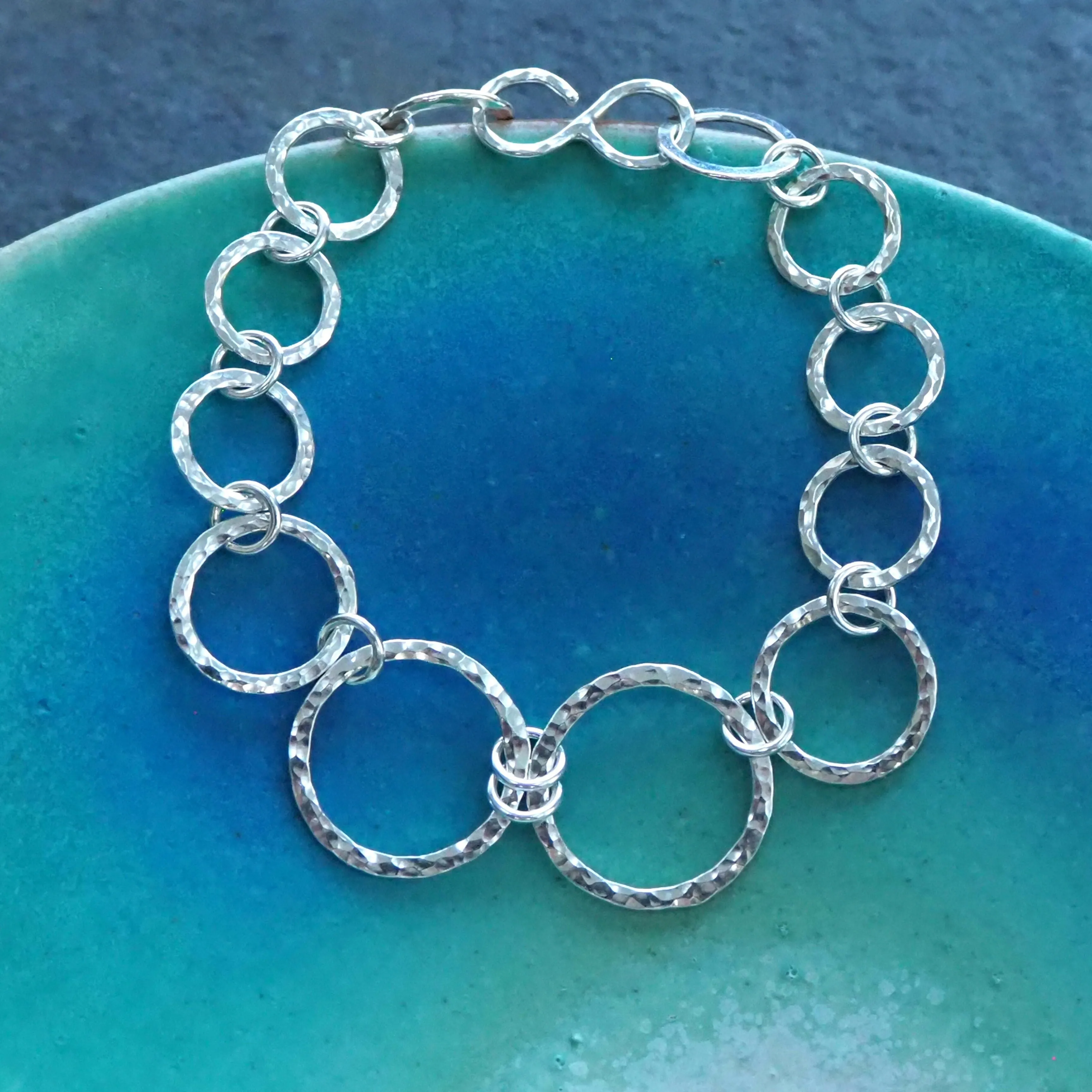 Handmade Silver Chain Bracelet - Hallmarked