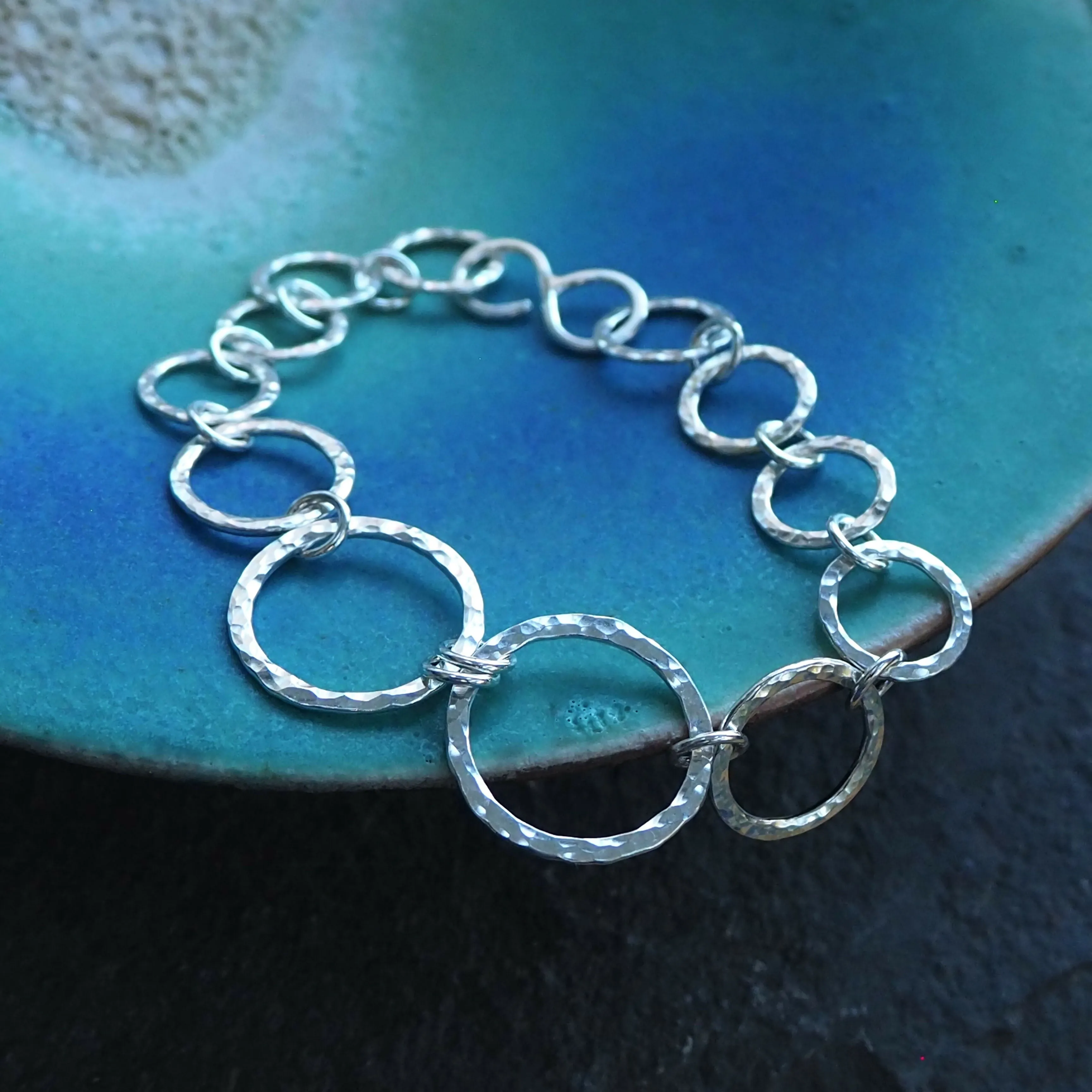 Handmade Silver Chain Bracelet - Hallmarked