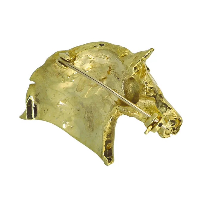 Horse Head Brooch