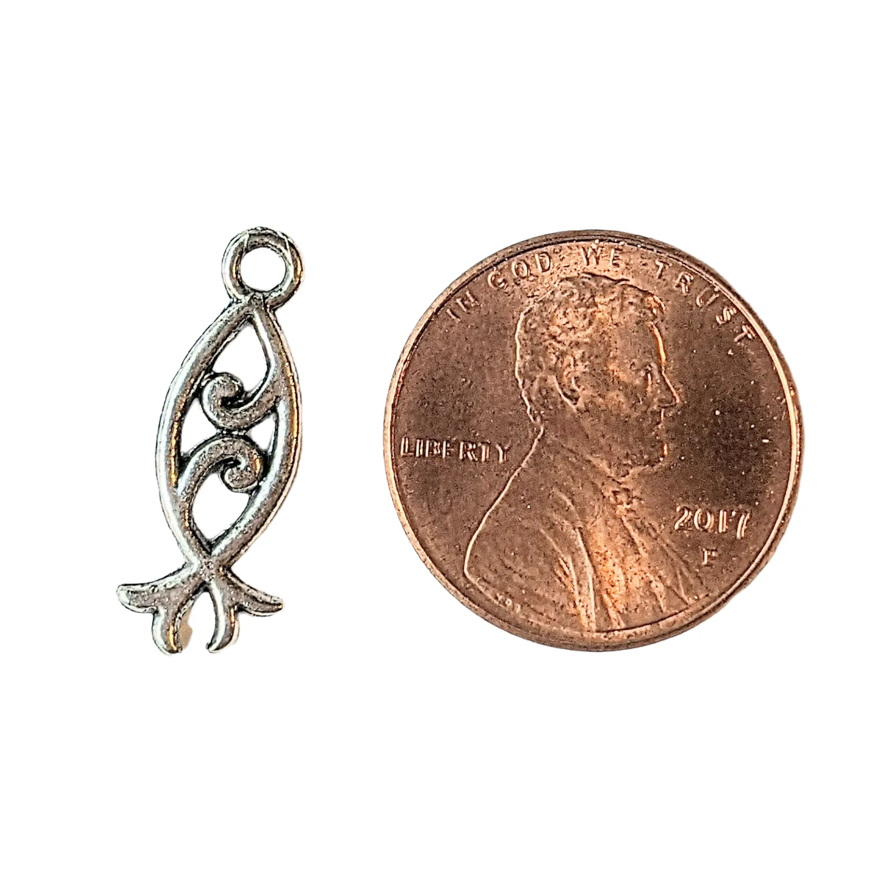 Ichthys (Jesus Fish) Symbol Charm