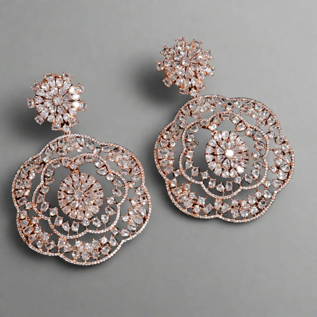 Inaya American Drop Diamond Earrings