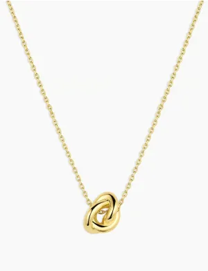 Infinity Knot Necklace, Gold